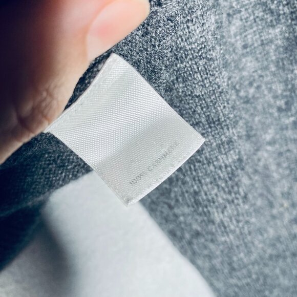 Halogen Cashmere Sweater Womens XL Gray Pullover Career Minimalist - Picture 5 of 11